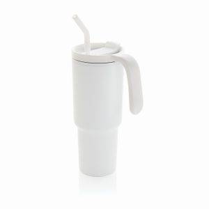 Mug 900ml en acier certifié RCS Graphic blanc personnalisable
