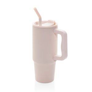 Mug 900ml en acier inoxydable recyclé Embrace RCS rose personnalisable