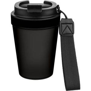 Mug de voyage 350 m noir personnalisable avec logo