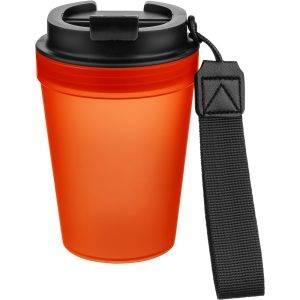 Mug de voyage 350 m orange personnalisable avec logo