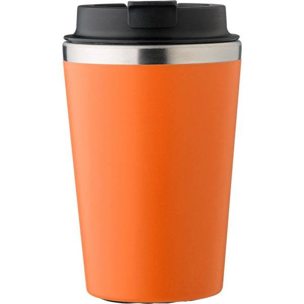 Mug de voyage 350 ml orange personnalisable avec logo