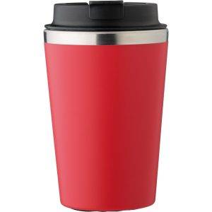 Mug de voyage 350 ml rouge personnalisable avec logo