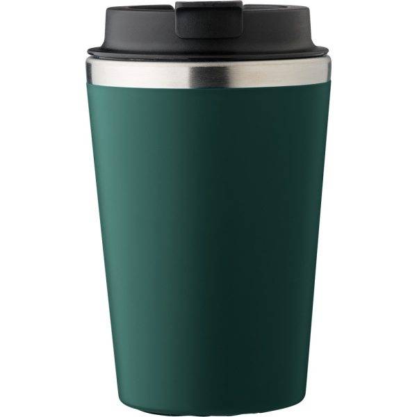 Mug de voyage 350 ml vert personnalisable avec logo
