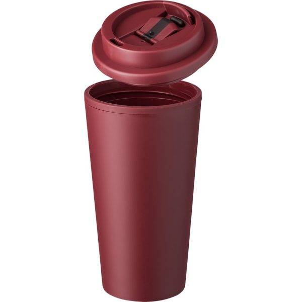 Mug de voyage 475 ml bordeaux personnalisable avec logo