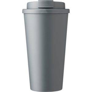Mug de voyage 475 ml gris personnalisable avec logo