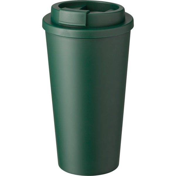 Mug de voyage 475 ml vert personnalisable avec logo