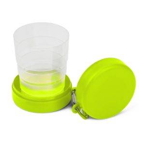 Mug de voyage pliable 220 ml avec mousqueton personnalisable – réf. V7618-10