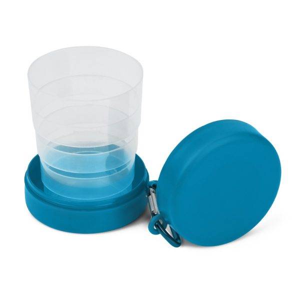 Mug de voyage pliable 220 ml avec mousqueton personnalisable