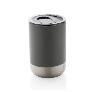 Mug en acier inoxydable recyclé RCS gris personnalisable avec logo