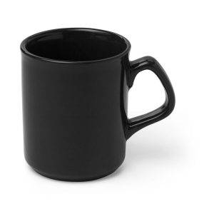 Mug en céramique 250 ml noir personnalisable avec logo