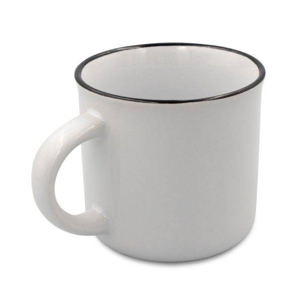 Mug en céramique 280 ml Lini blanc personnalisable avec logo