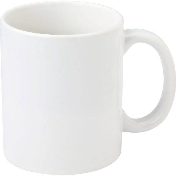 Mug en céramique 325 ml blanc personnalisable avec logo