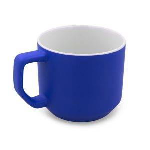 Mug en céramique 330 ml Everika bleu personnalisable avec logo