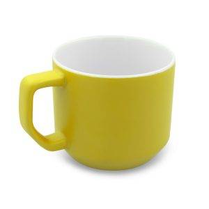 Mug en céramique 330 ml Everika jaune personnalisable avec logo