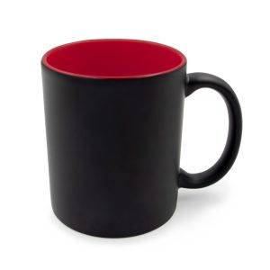 Mug en céramique 330 ml Mougat rouge personnalisable avec logo