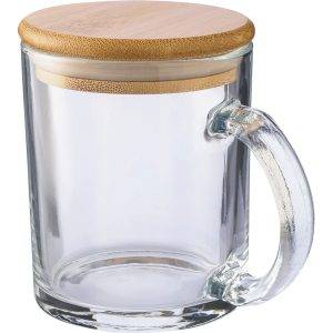 Mug en verre 300 ml neutre personnalisable avec logo