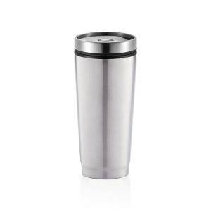 Mug étanche argent personnalisable avec logo