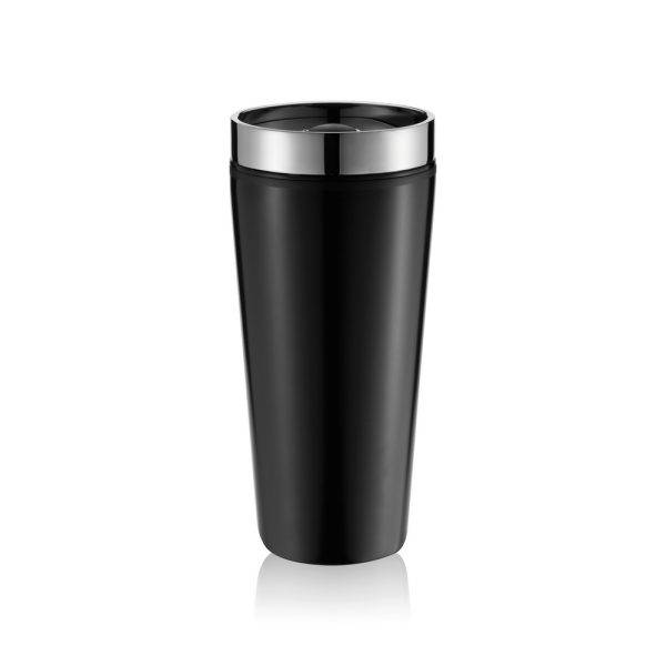 Mug étanche noir personnalisable avec logo