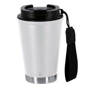 Mug isotherme 300 mlen acier inoxydable recyclé blanc personnalisable