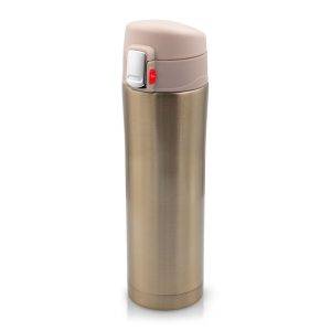 Mug isotherme 420 ml en acier inoxydable à double or personnalisable