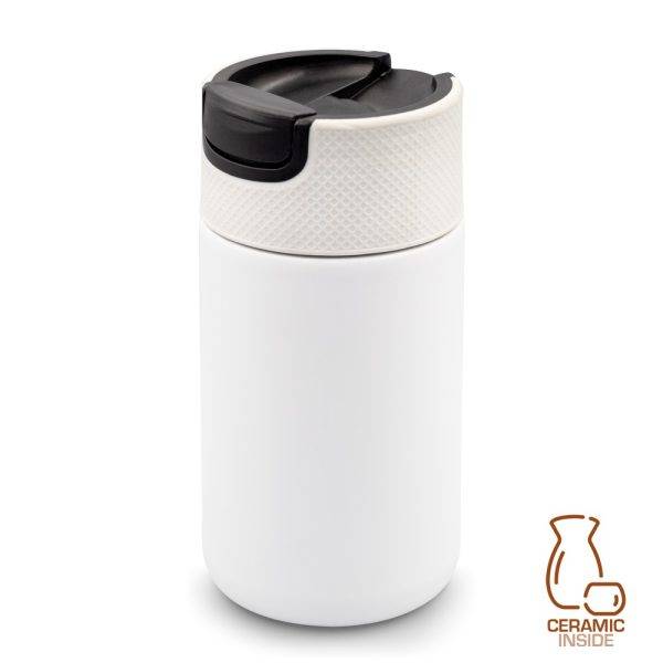 Mug isotherme Air Gifts 400 ml, double paroi en acier personnalisable