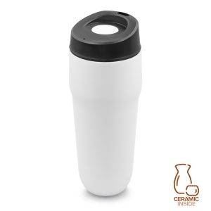 Mug isotherme Air Gifts 400 ml, double paroi en acier personnalisable – réf. VA095-03