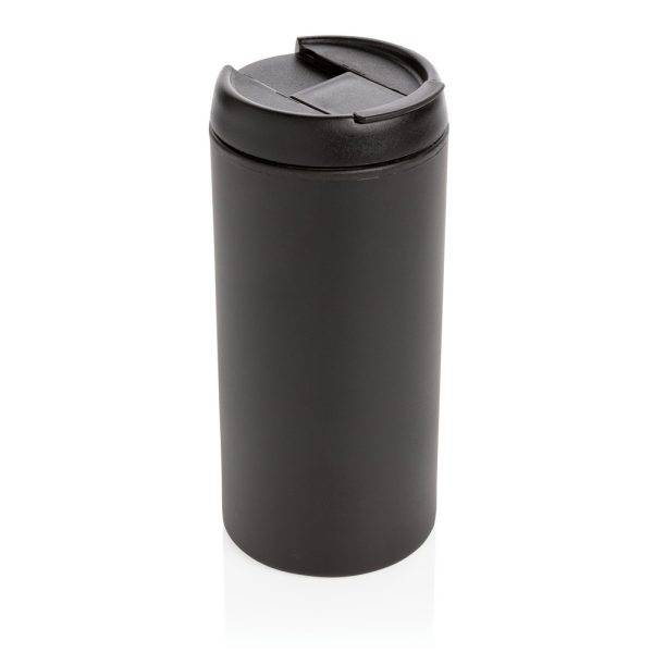 Mug Metro en acier inoxydable recyclé RCS noir personnalisable