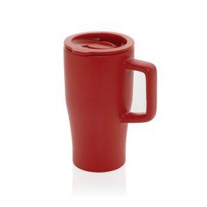 Mug quencher 490ml en céramique czerwony personnalisable avec logo