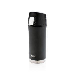 Mug Swiss Peak Elite noir personnalisable avec logo