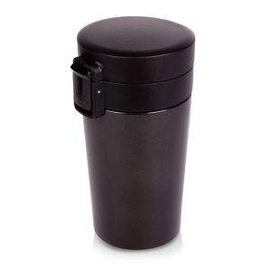 Mug thermique 300 ml avec infuseur | Laura noir personnalisable
