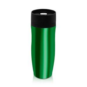 Mug thermique 375 ml de Air Gifts, double paroi vert personnalisable