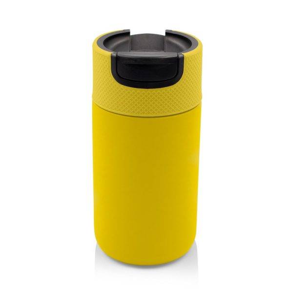 Mug thermique 400 ml Air Gifts | Raylee jaune personnalisable