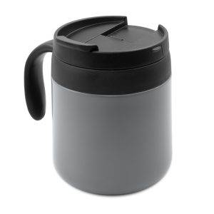 Mug thermique 400 ml avec poignée Wyatt gris personnalisable avec logo