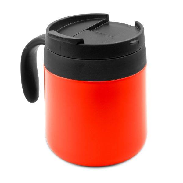 Mug thermique 400 ml avec poignée Wyatt rouge personnalisable