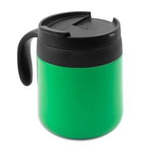 Mug thermique 400 ml avec poignée Wyatt vert personnalisable avec logo