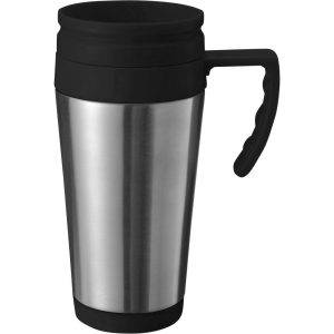 Mug thermique 420 ml, à double paroi, intérieur argent personnalisable