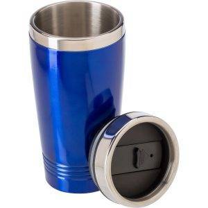 Mug thermique 450 ml bleu personnalisable avec logo