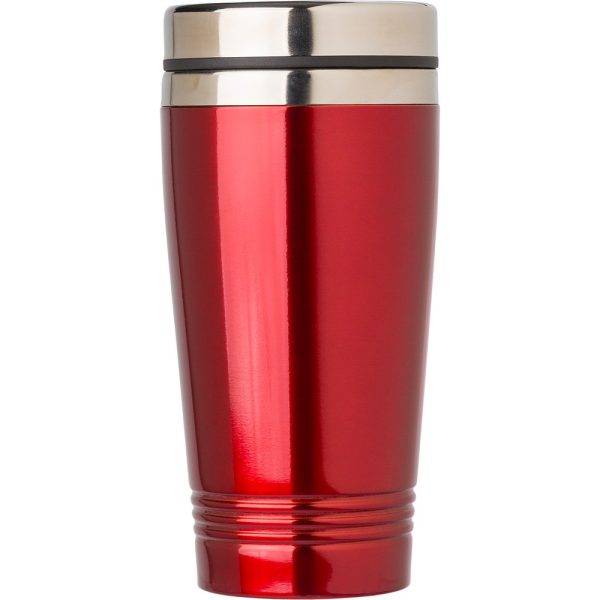 Mug thermique 450 ml rouge personnalisable avec logo