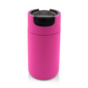 Mug thermique de 400 ml Air Gifts, double paroi rose personnalisable