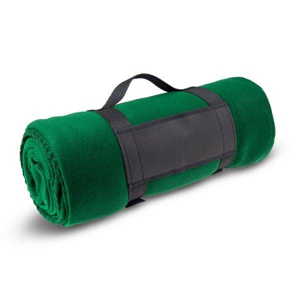 Nappe de pique-nique Bellaro vert personnalisable avec logo