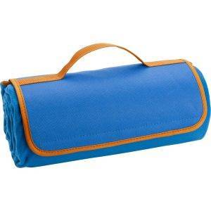 Nappe de pique-nique bleu personnalisable avec logo