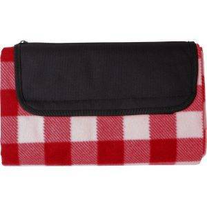 Nappede pique-nique en RPET rouge personnalisable avec logo