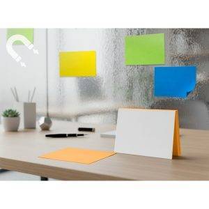 Notes autocollantes électrostatiques Rolly orange personnalisable