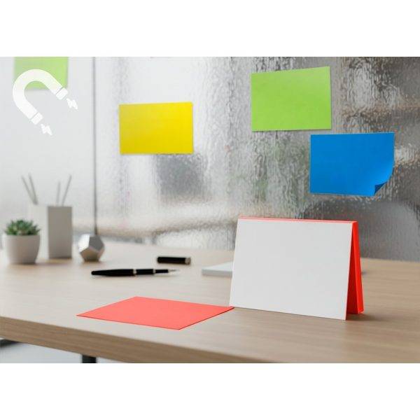 Notes autocollantes électrostatiques Rolly rouge personnalisable