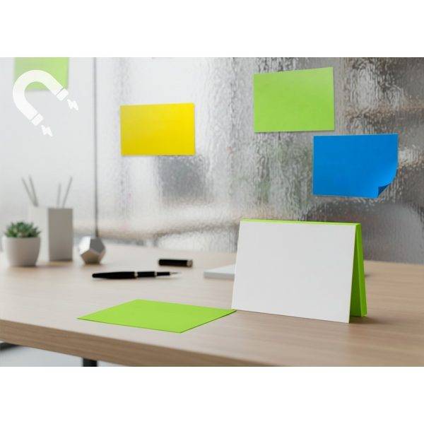 Notes autocollantes électrostatiques Rolly vert claire personnalisable