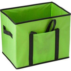 Organiseur de voiture pliable vert claire personnalisable avec logo