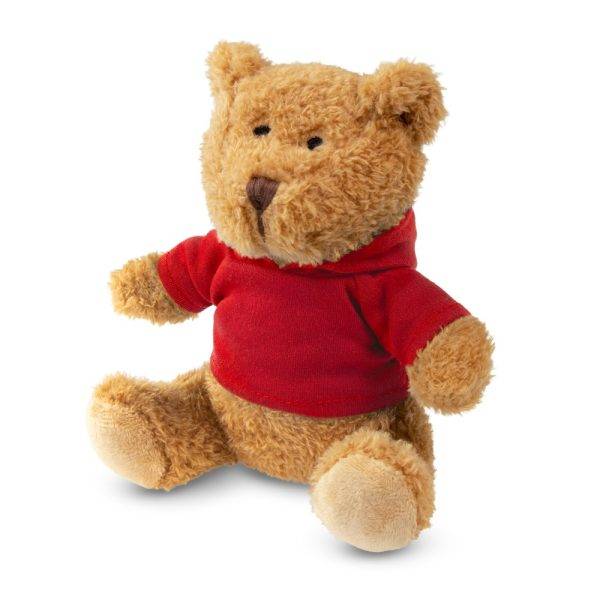 Ours en peluche avec t-shirt Camicero rouge personnalisable avec logo