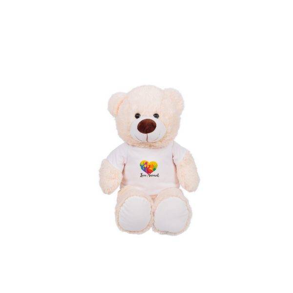 Ours en peluche | Bernie Cream blanc personnalisable avec logo