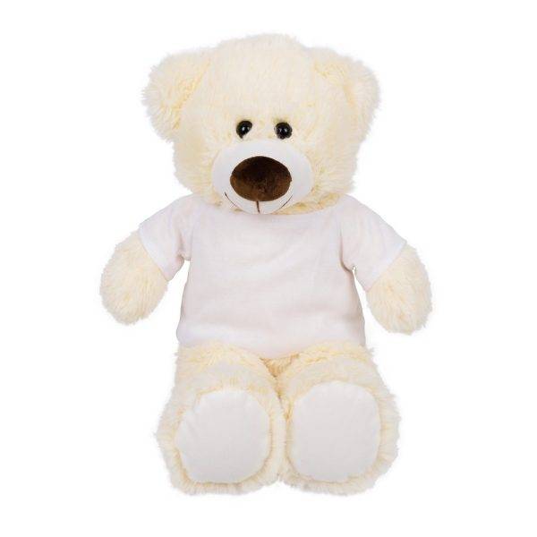 Ours en peluche | Bernie Cream Junior blanc personnalisable avec logo