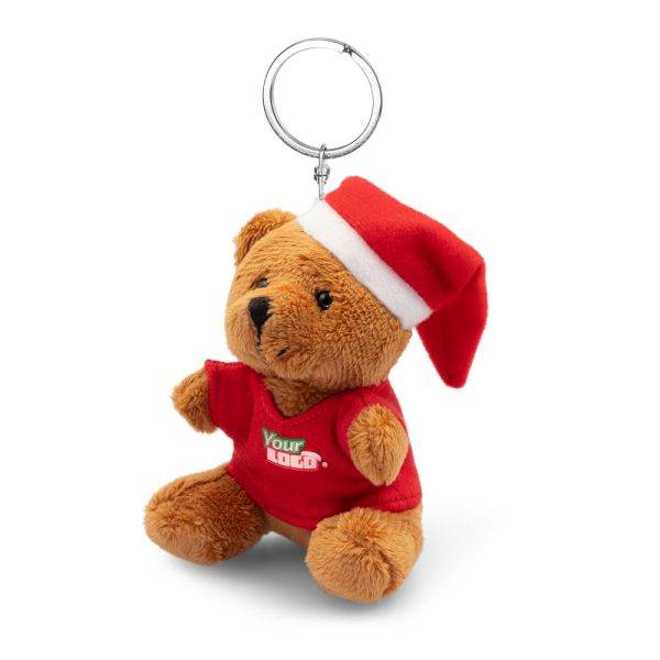 Ours en peluche, porte-clés Eldian brun personnalisable avec logo